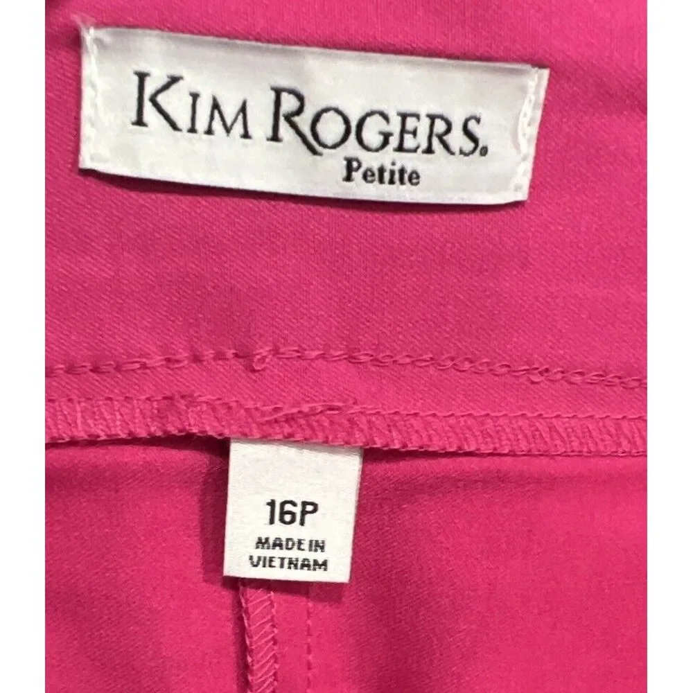 New $44 Kim Rogers Millennium Skort Shorts Womens Stretch Pink‎ 16P Petite